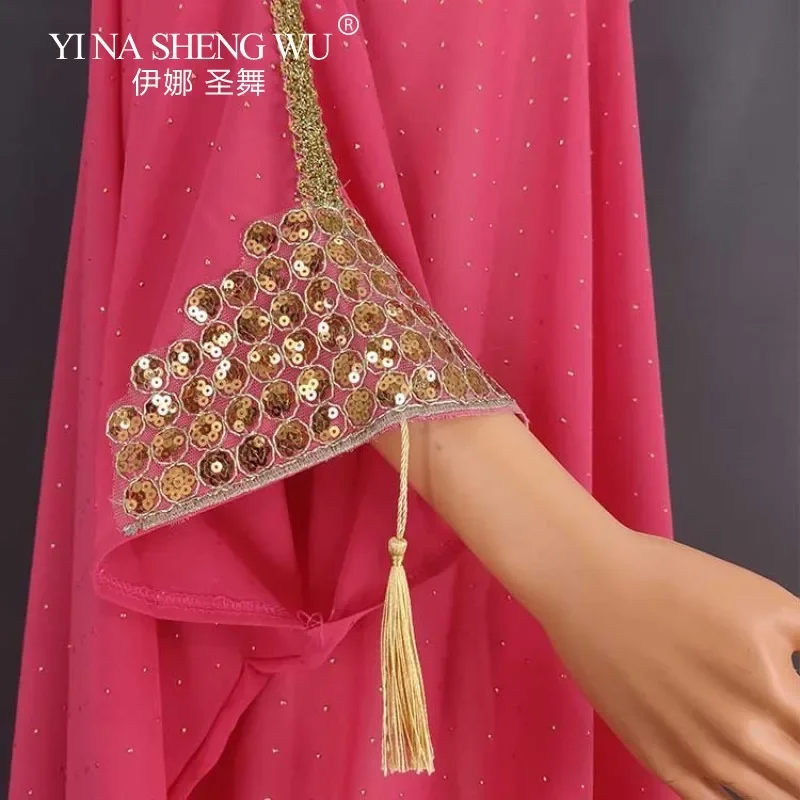 Moslim Gewaad Europese en Amerikaanse Grensoverschrijdende Moslim Lange Boerka Buikdans Dansvoorstelling Kostuum 2-delige Set Khalegy Gewaad