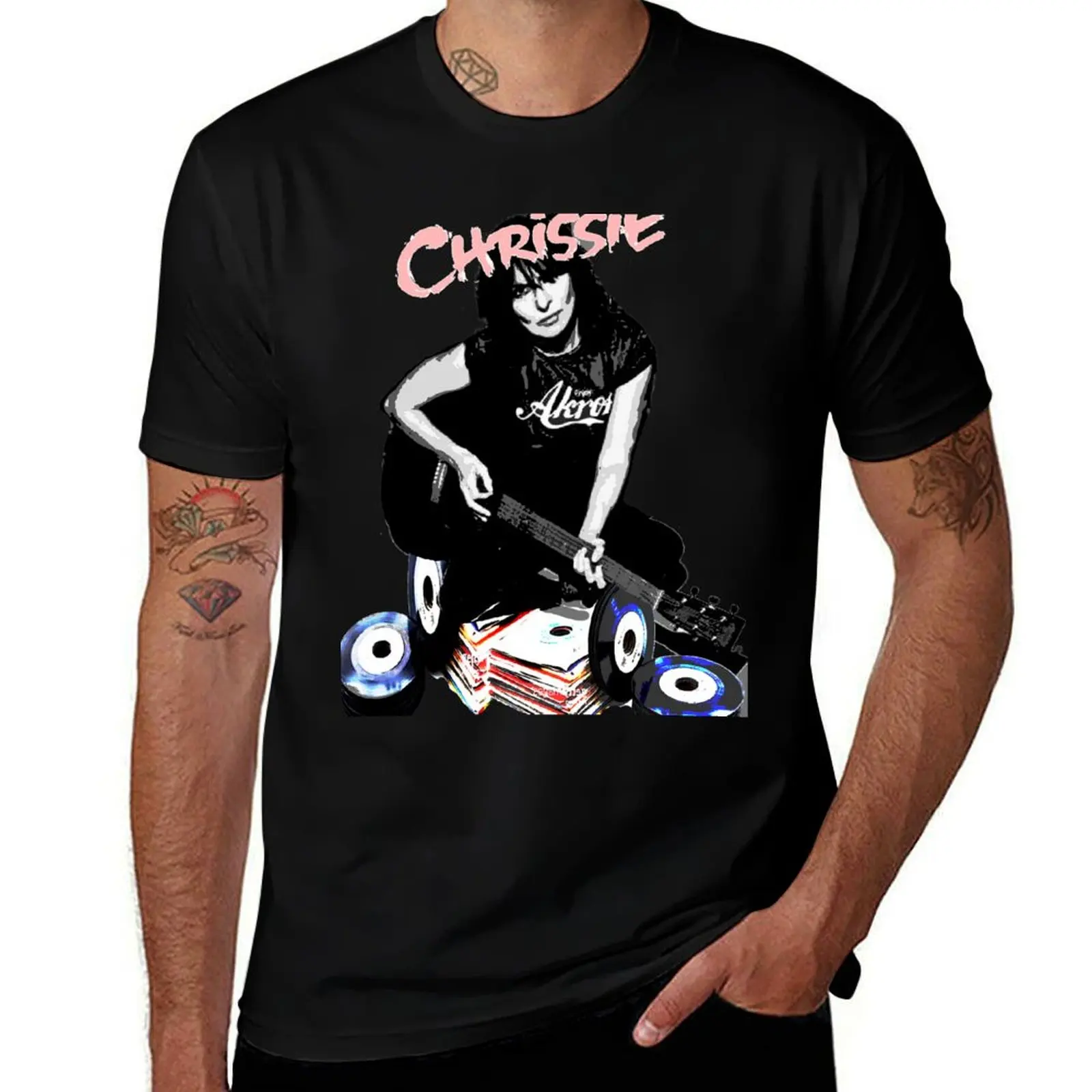 CHRISSIE, T-Shirt Big and Tall Solid Color T-Shirt