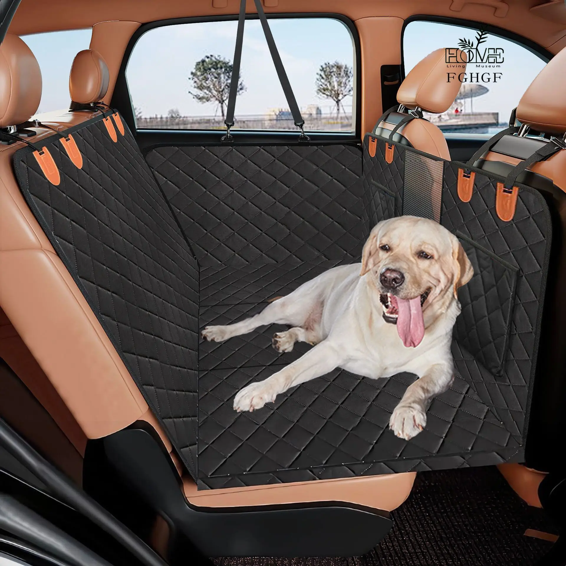 New load-bearing waterproof extended car pet mat Amazon popular pet mat travel back seat enlarged car mat