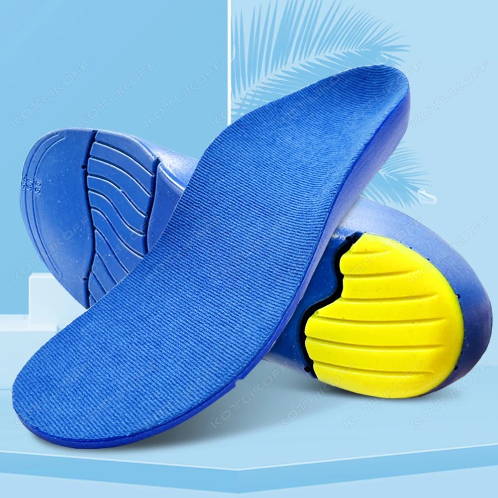 Kids Orthotics Flat Foot High Arch Support Insoles for Children Adult Plantar Fasciitis Comfort Sports Running Shoes Pads