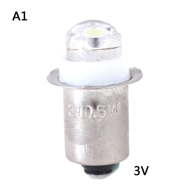 1ชิ้นโคมไฟ LED PR3 P13.5S PR2ขนาดเล็ก0.5W DC 3V 4.5V 6V 1SMD สำหรับเปลี่ยนหลอดไฟคบเพลิงไฟทำงาน