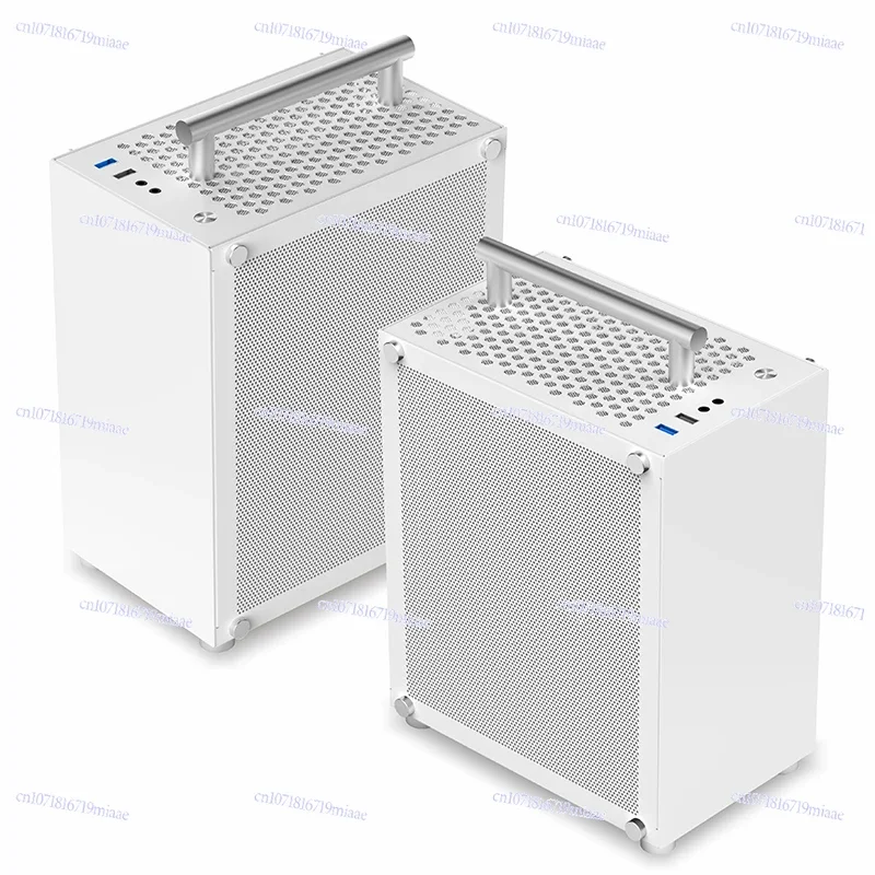 

T40 Mini ITX Chassis SFX Power Pink Blue Portable Desktop Side Transparent White Small Chassis