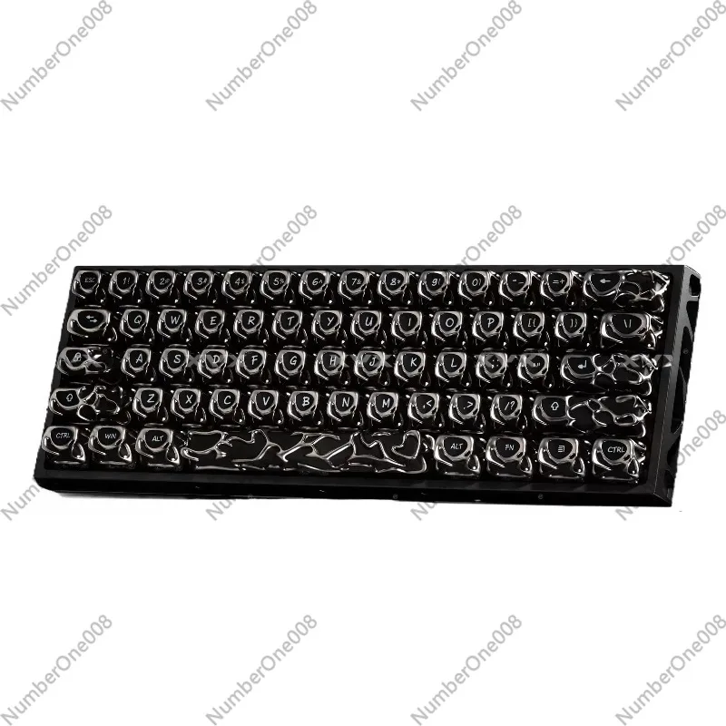 

Металлические кейкапы с текстурой, полые, матовые, полупрозрачные, креативный дизайн, для механической клавиатуры, светопропускающие