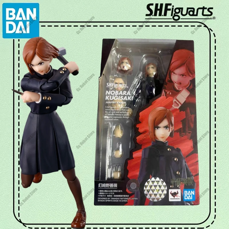 

Bandai Genuine Jujutsu Kaisen Model Kit Anime Figures SHF Kugisaki Nobara Action Figure Collection Model for Kids Toys Gifts
