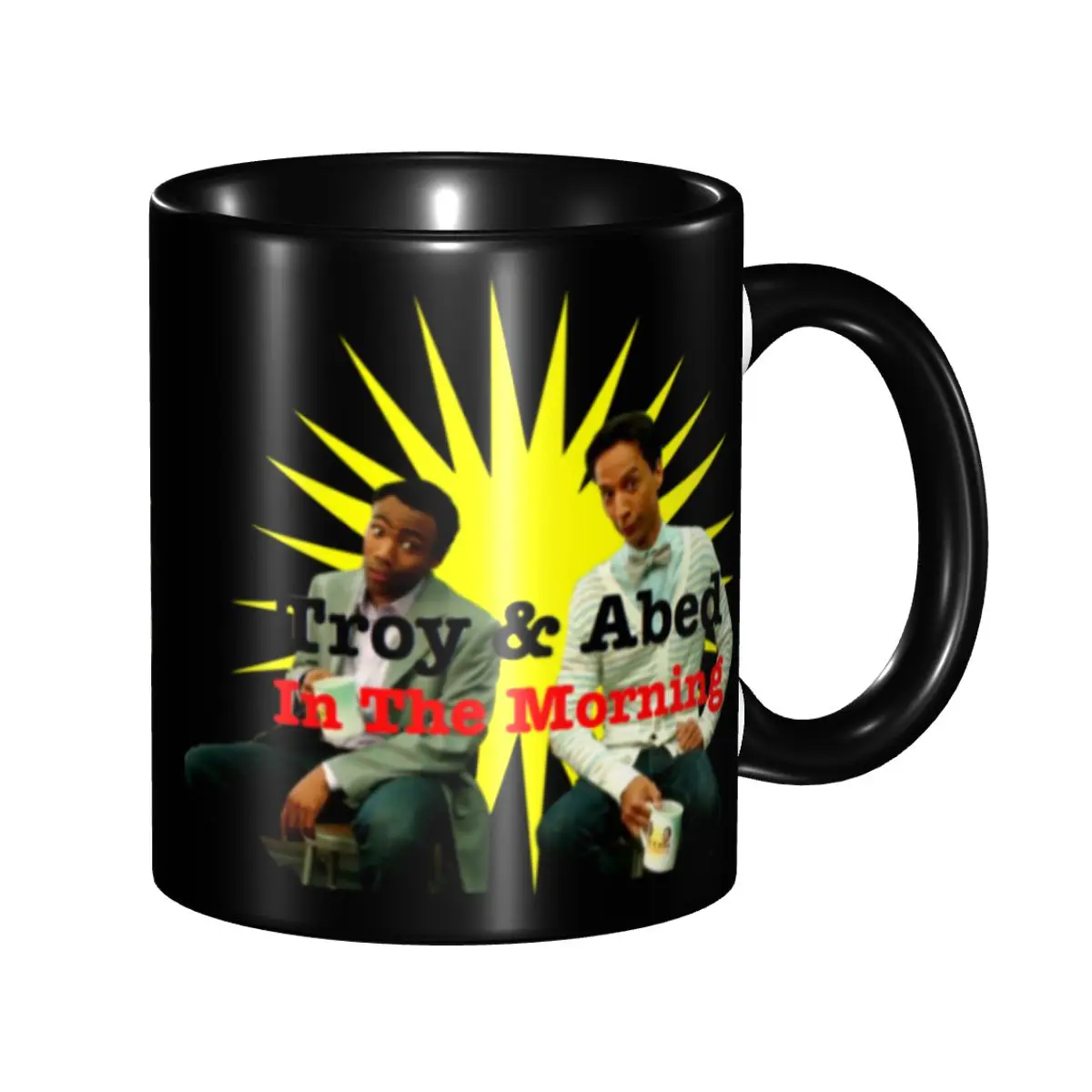 

DIY Troy Amp Abed In The Morning Ceramic Mug Personalized Coffee Cup Creative Gift