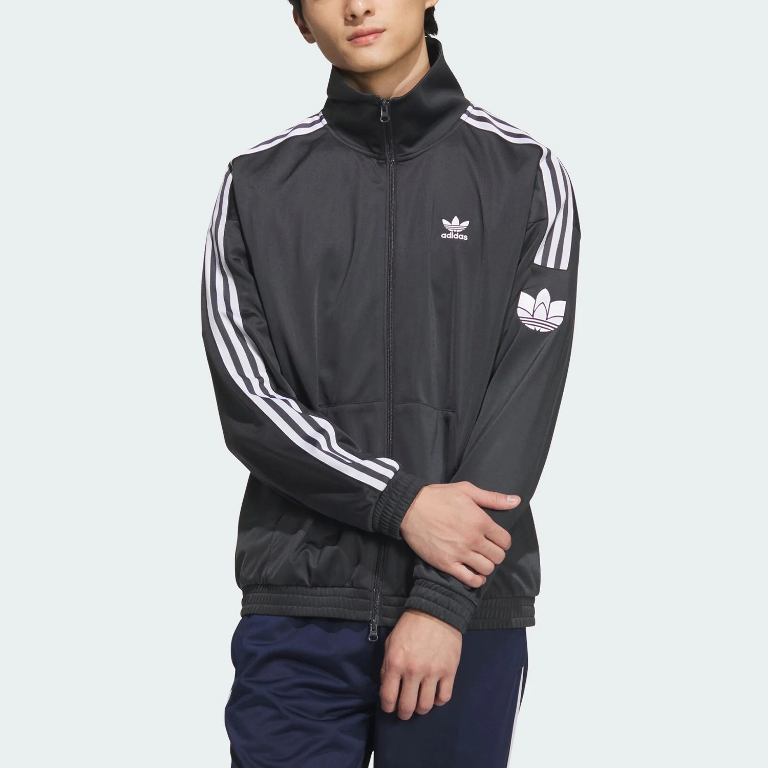 سترة أديداس أصلية بثلاثة خطوط للجنسين فضفاضة كلاسيكية JL8397