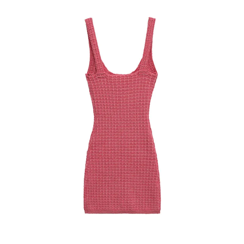 فستان نسائي أوروبي وأمريكي متعدد الاستخدامات برقبة دائرية مرنة #3