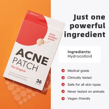 Patch per l'acne idrogel Bocca chiusa invisibile Acne viso invisibile Patch per la pelle impermeabile e traspirante Strumenti per la cura della pelle