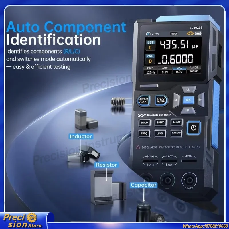LC1020E for LCR Meter Tester for Metal Detector for Electronics Repair for Capacitance Inductance Resistance