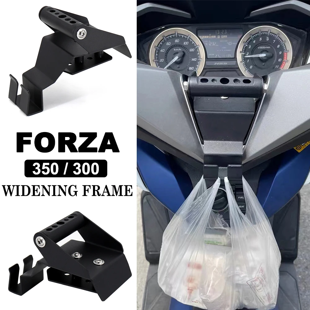 For Honda Forza 350 300 FORZA350 NSS350 Forza300 Motorcycle Accessories Cell Phone GPS Bracket Hook Hangers stainless steel