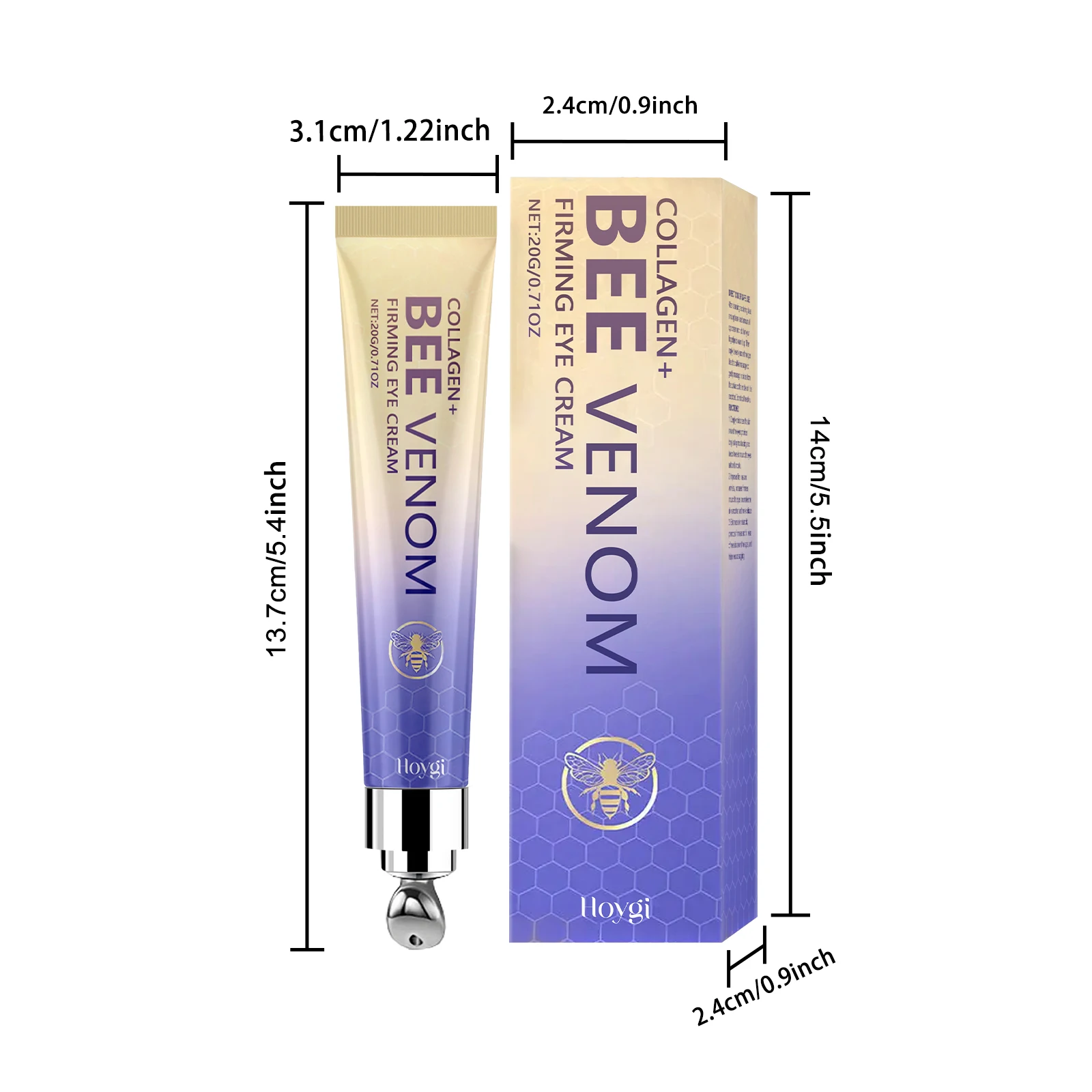 كريم عين لشد سم النحل يتلاشى الخطوط الدقيقة المغذي اشراق تحت العين مكافحة الشيخوخة يشد العناية بالبشرة كريم عين #6