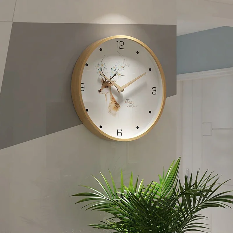 Large Wood Wall Clock Modern Design Nordic Silent Clocks Wall Home Decor Bedroom Watches Wall Hangings Living Room Decoration