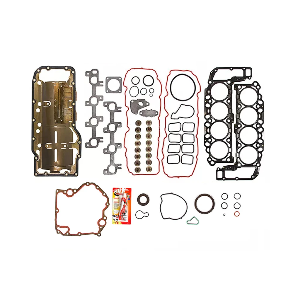 Engine Parts Full Gasket Set Intake Exhaust Valves Fit 4.7 L For Dodge Dakora Durango Ram Jeep 4.7L V8 SOHC 287CID 99-03 CS26157