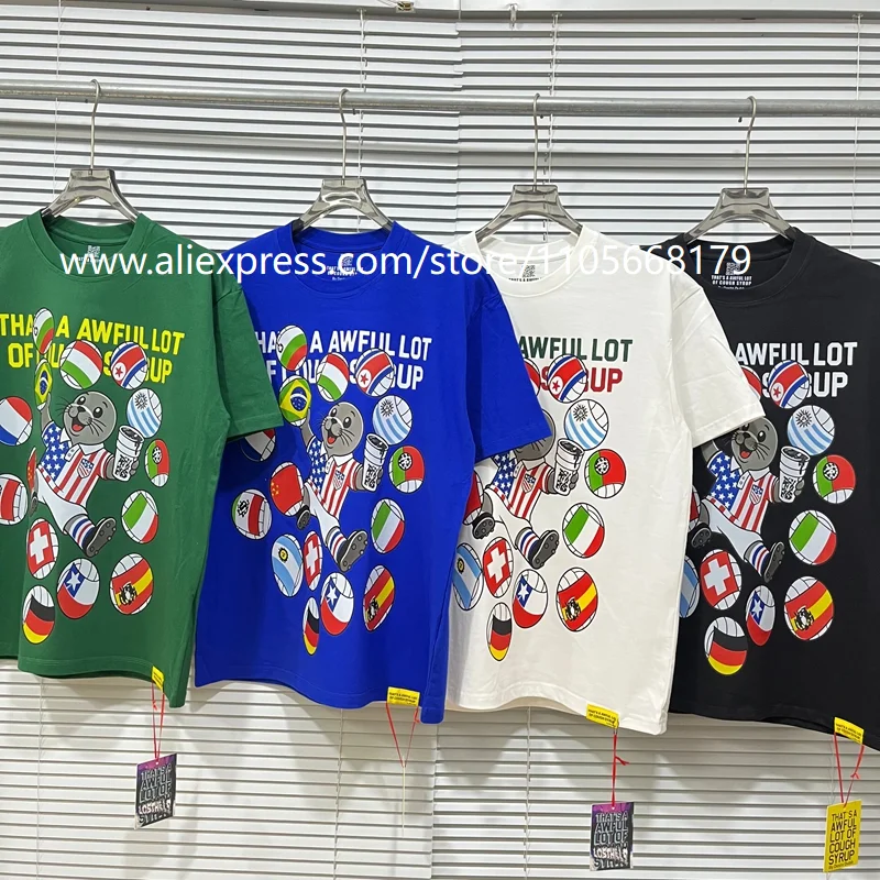 High-Quality Cotton Short-Sleeved T-Shirt with High-Definition Printing, Niche Fashion Casual Short-Sleeved Shirt, High Street Trend