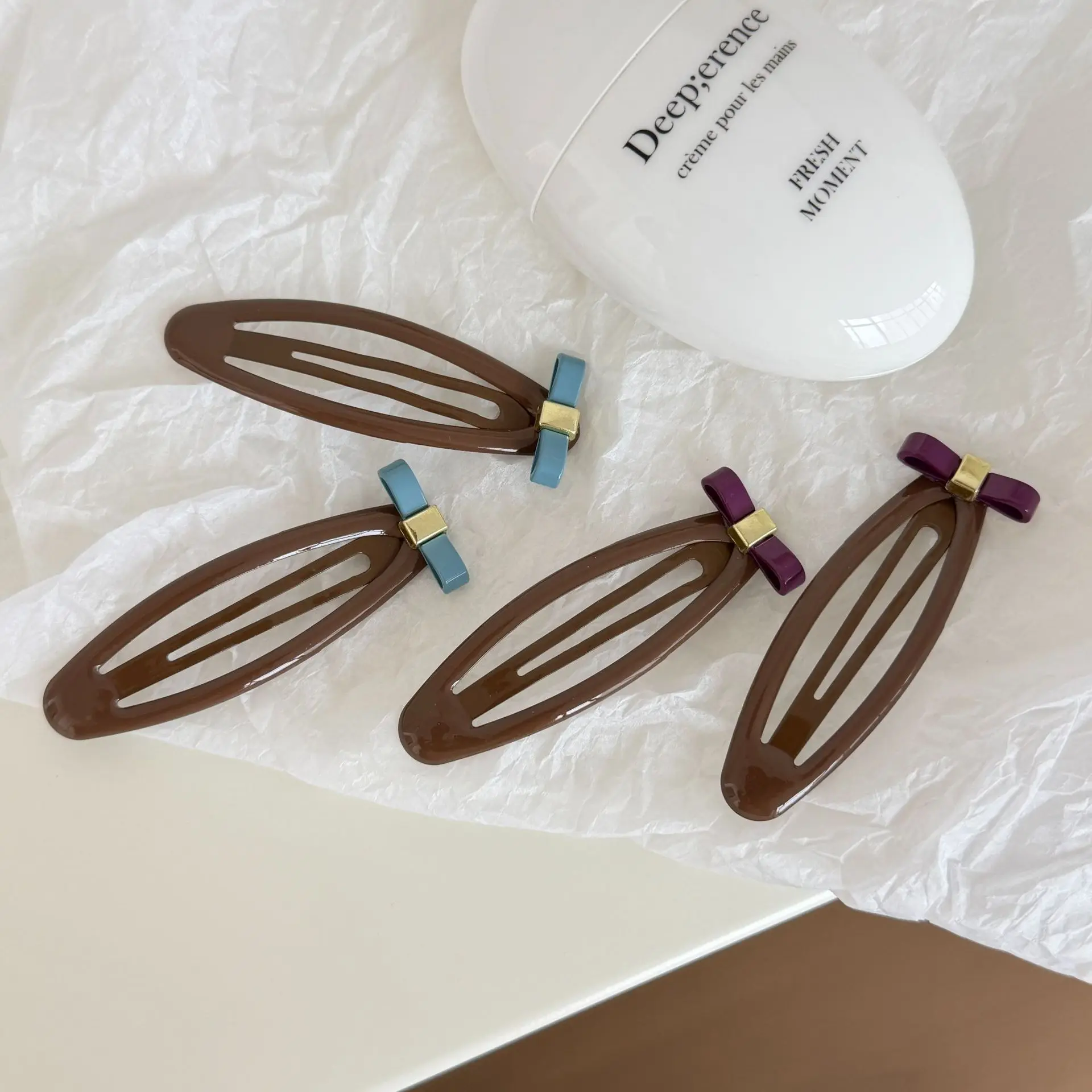 

Butterfly Bow BB Clip Small Non Slip for Front Bangs Side Hair Women Daily Use Premium Resin Lovely Elegant Headwear