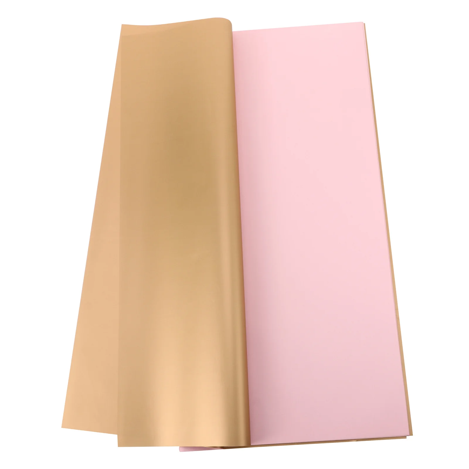 20 Stück wasserfestes, fließendes, goldfarbenes, doppelseitiges Geschenkpapier für Blumenstrauß, Geschenkverpackungspapier, DIY-Wraps, Blumenverpackungen