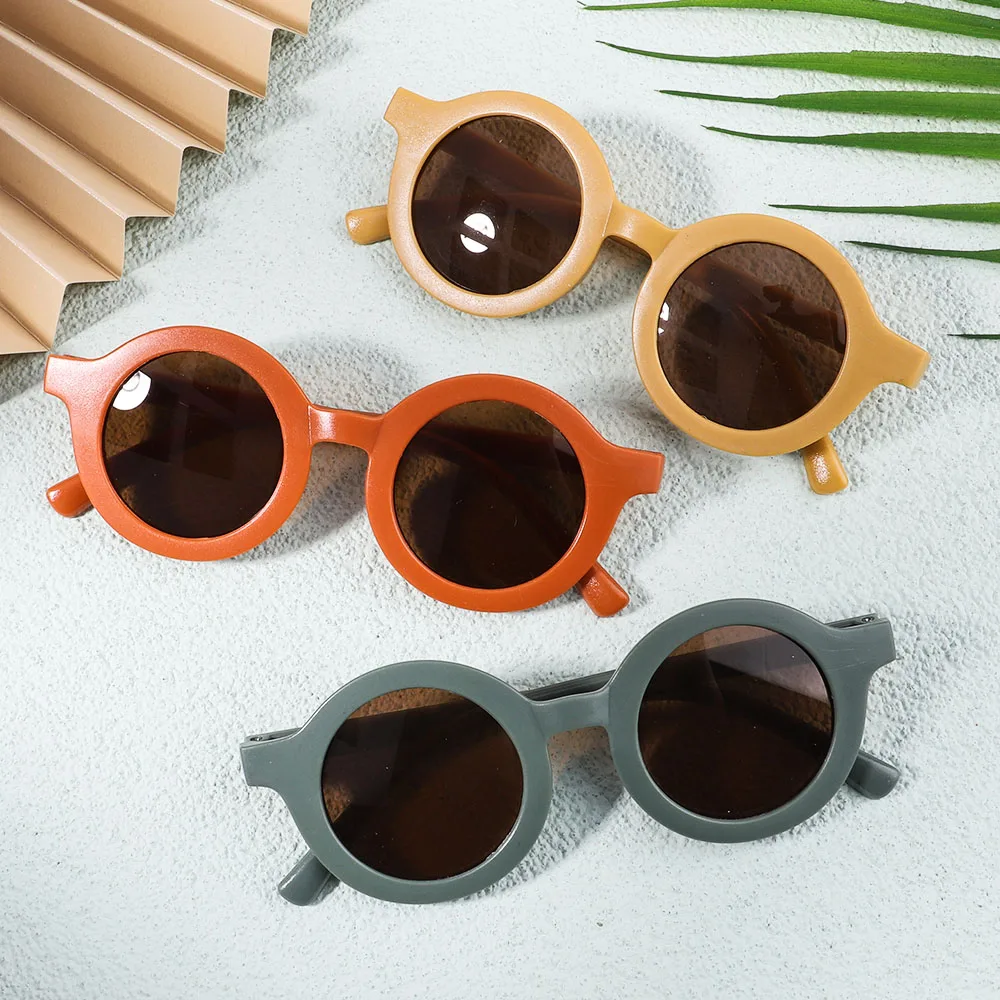 Kids Vintage Cute Sunglasses Boy Girl Toddler Baby Outdoor UV Protection Sun Glasses Eyewear Children Accessories Gift Wholesale