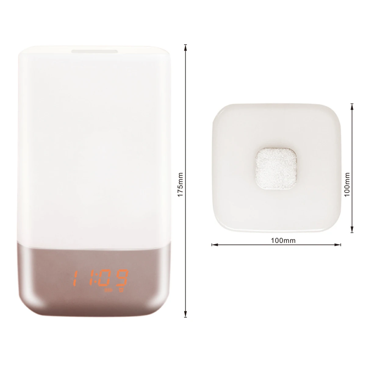 

Sunrise Wake LED Alarm Clock Bedroom Lights Simulation 250lm Warm White 3 Brightness Levels 7 Nature Sounds