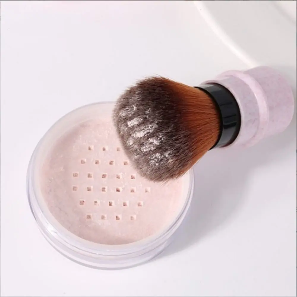 New Retractable Makeup Brush Portable Multi-Functional Powder Blush Brush with Cover Single Blush Brush Outdoor Travel