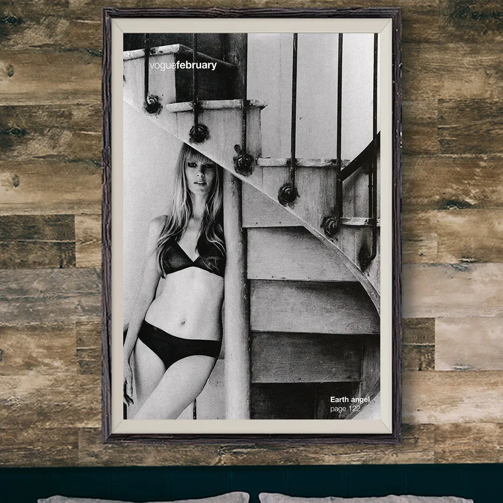 E073 إيما بالفور نموذج مثير لفيلم ستار جدار قماش حريري ملصق فني هدية تزيين المنزل