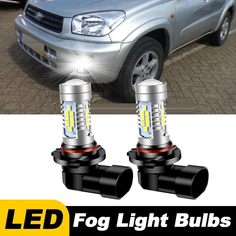 

2pcs For Toyota Rav4 2001 2002 2003 2004 2005 Car LED Fog Light Blubs 30SMD 9006 HB4 Lamp White Crystal Blue Canbus