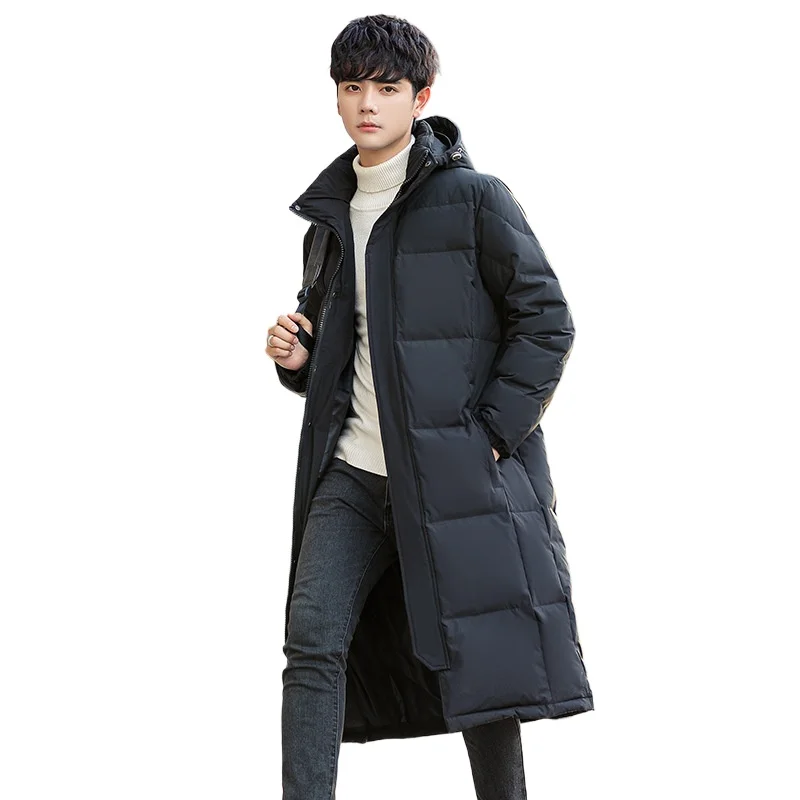 

Новая зимняя хлопковая куртка 2025 года с большим меховым воротником, рабочая одежда средней длины, плотное хлопковое пальто