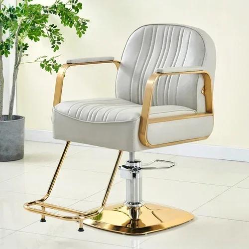 #Vintage Personalized Salon Chair Unique Dyeing Hair Modern Beauty Luxury Barber Chair Italian Trendy Barbearia Home Furniture