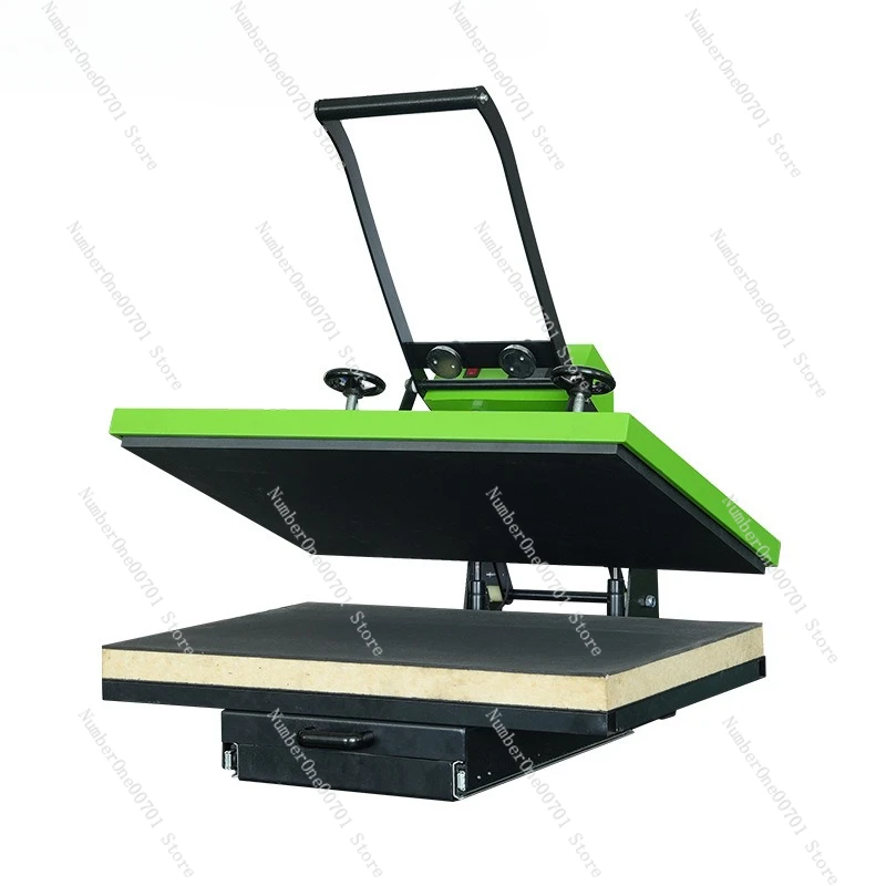 

Magnetic Semi-Automatic Hydraulic Heat Press Machine Flatbed High Pressure Sliding Rail Pull-Out Clothing Heat Labeling Machine