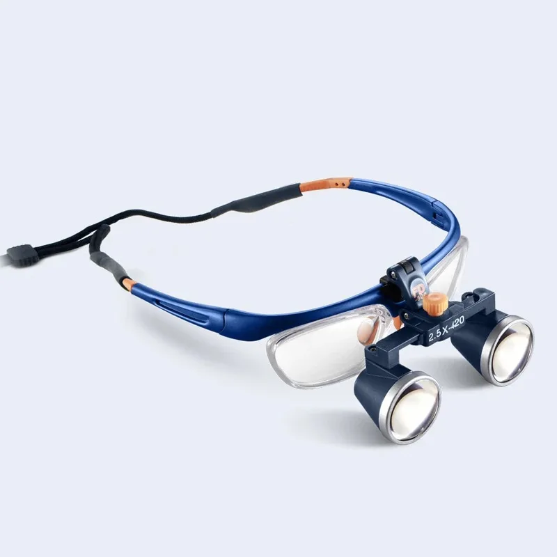 OvO Store FD-503G 2.5X/3.5X Two-way Screw Thread Loupe Binocular Galileo Frame Loupe Magnifier Glasses Work Distance 420MM Y