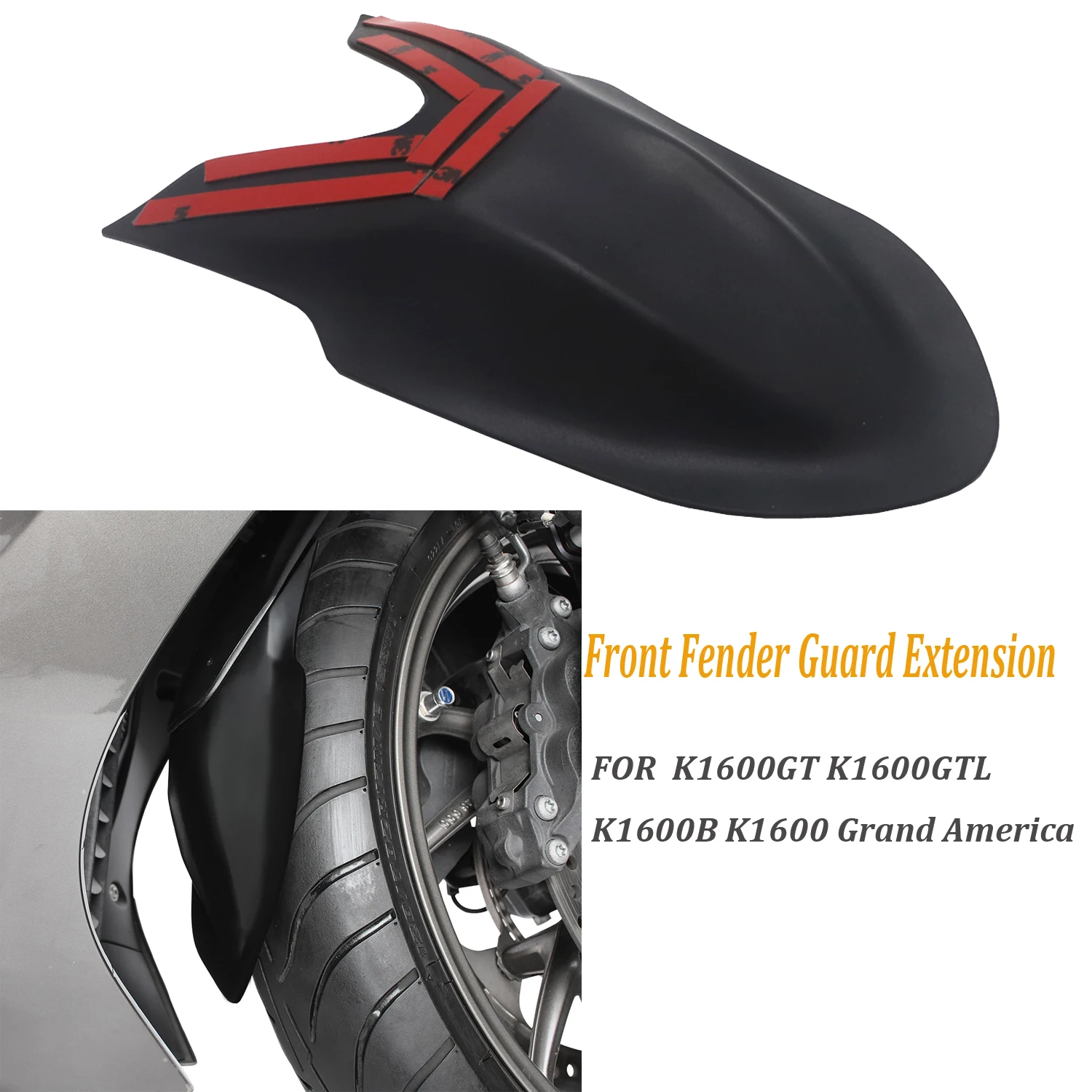

FOR BMW K1600GT K1600GTL K1600B K1600 Grand America NEW Motorcycle Accessories ABS Front Fender Guard Extension K 1600 GT