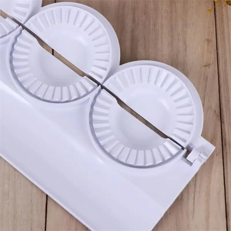 4-in-1 Dumpling Press Mold Multi Hole Dough Cutter No Sticking Dough for Home Party Homemade Pierogi Making