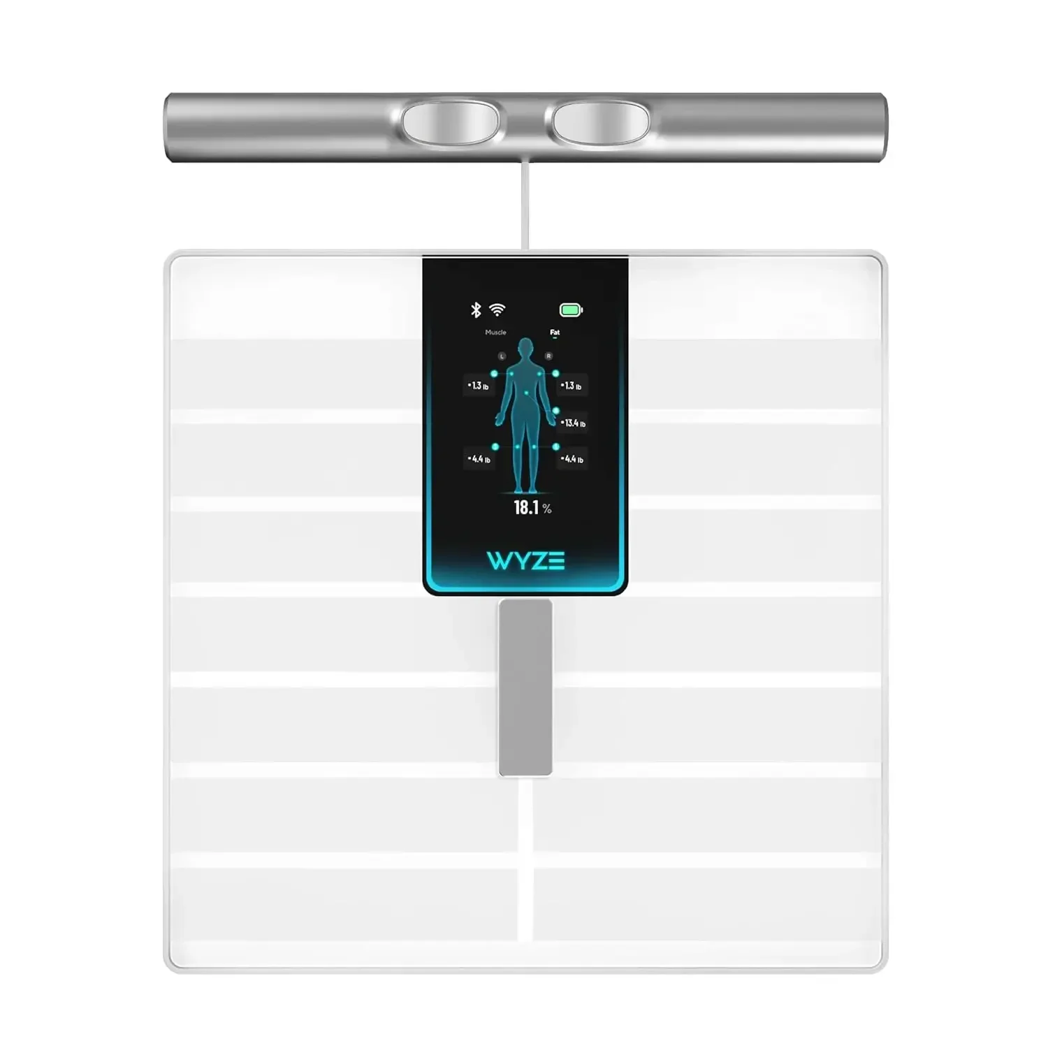 

Ultra BodyScan Smart Scale with Handle – Wi-Fi & Bluetooth Body Composition Scale for Weight, BMI, Body Fat, Muscle Mass, and Se