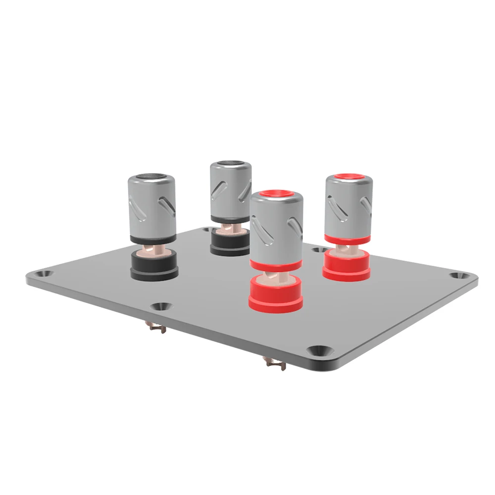 HIFI Binding Post Panel Aluminium Legierung Lautsprecher Box Bananen Stecker Stecker Box Reinem Kupfer Terminal Tasse Banana Jack Buchse 6545 – Detail 12