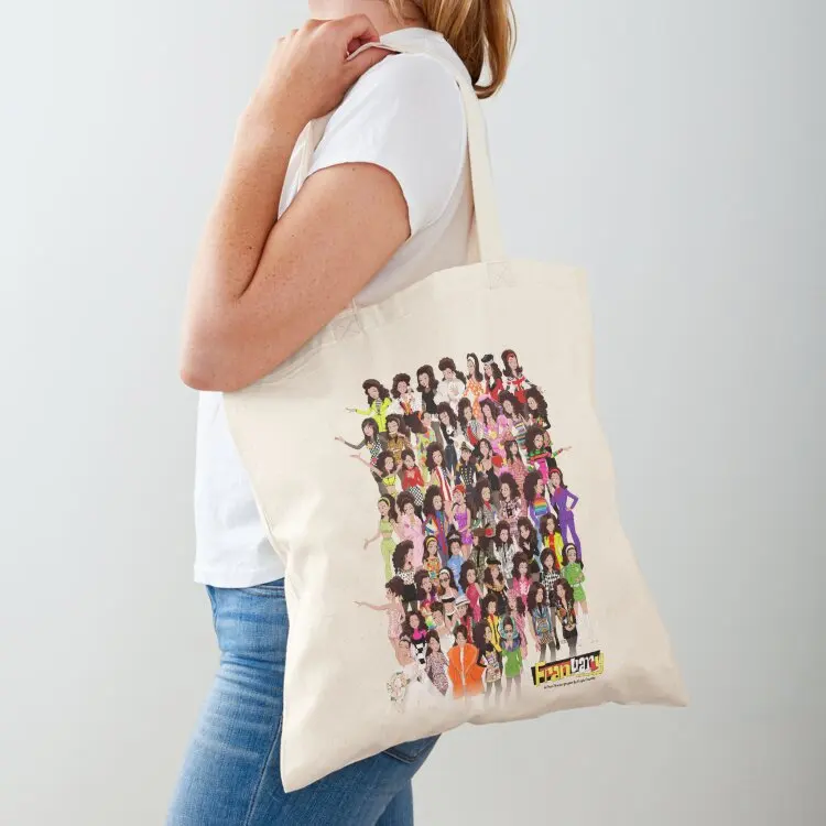 

Fran Fine Mega Outfit Collage Tote Bag Handbags tote bags aesthetic hand bags tote bag screen