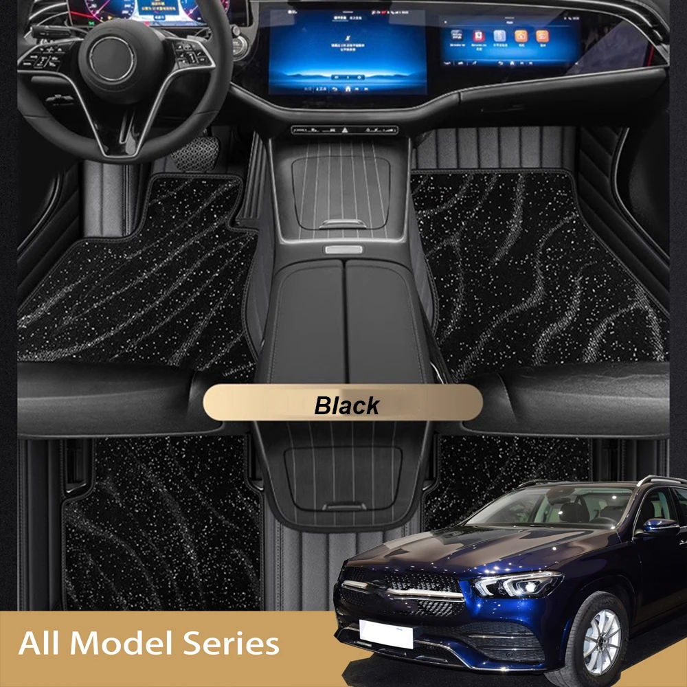 

Двухслойные автомобильные коврики на заказ для Lincoln MKC, кожаные автомобильные коврики, аксессуары для ног, вкладыши