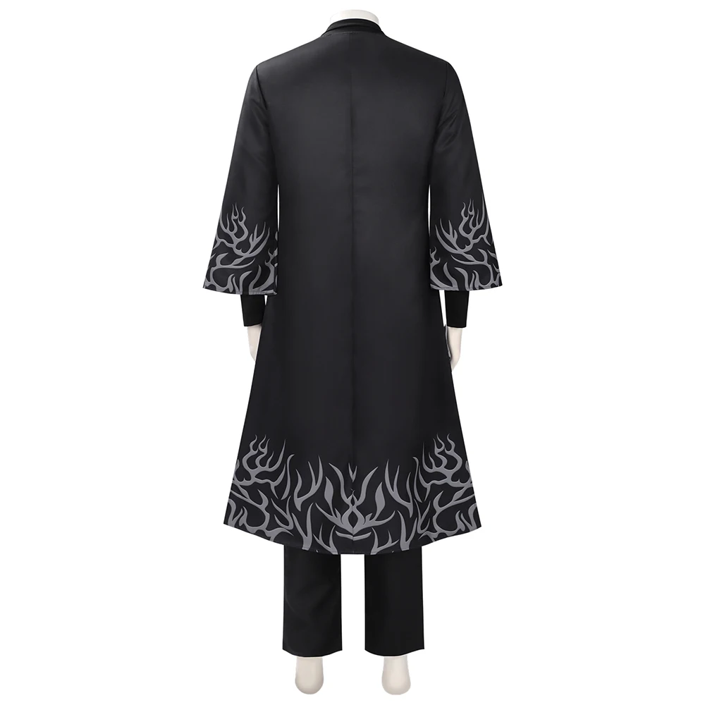 ชุดคอสเพลย์ Jinu จากวงดนตรี KPOP Saja Boys ในภาพยนตร์ใหม่ Demon ชุดคลุมสีดำสำหรับผู้ชาย ชุดแสดงแฟนคลับ ชุดฮาโลวีน ชุดงานรื่นเริง