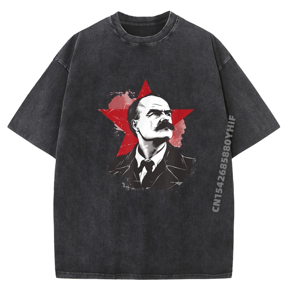 

James Connolly Irish Republican Socialist Funny T Shirts Men's Clothing Fashion Washed Tops T Shirt Vaporwave