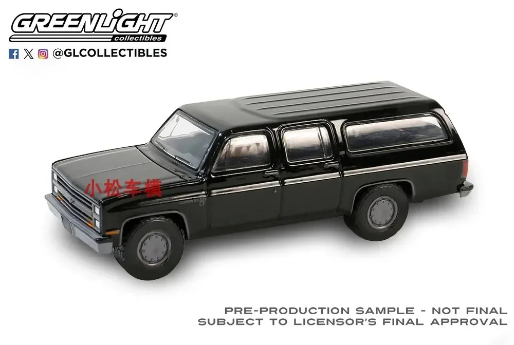 Chevrolet Suburban C10 Modèle de voiture en alliage à simulation élevée, DELURecruitment personnalisé, Jouet à collectionner, Cadeau souvenir, Ornement d'affichage, 1:64, 1985