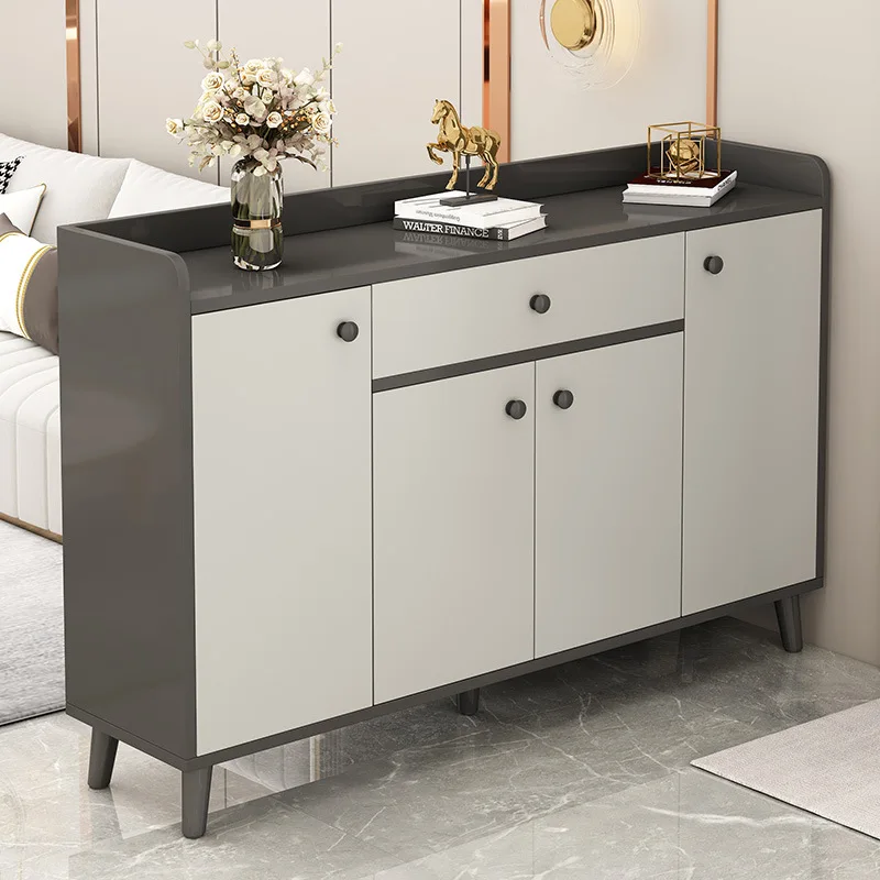 

Shoe Cabinet Light Luxury Door Cabinet Integrated Door Against The Wall Multi-layer Durable Large-capacity Storage