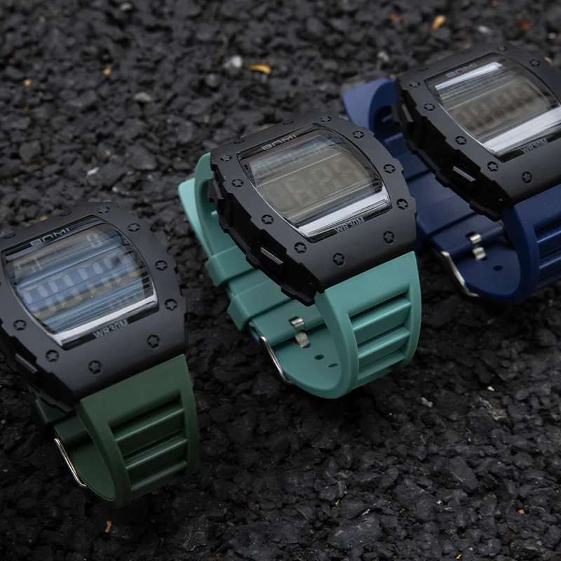 Orologio elettronico multifunzione da uomo quadrante grande calendario settimana display a LED sveglia orologio digitale luminoso per regali per studenti