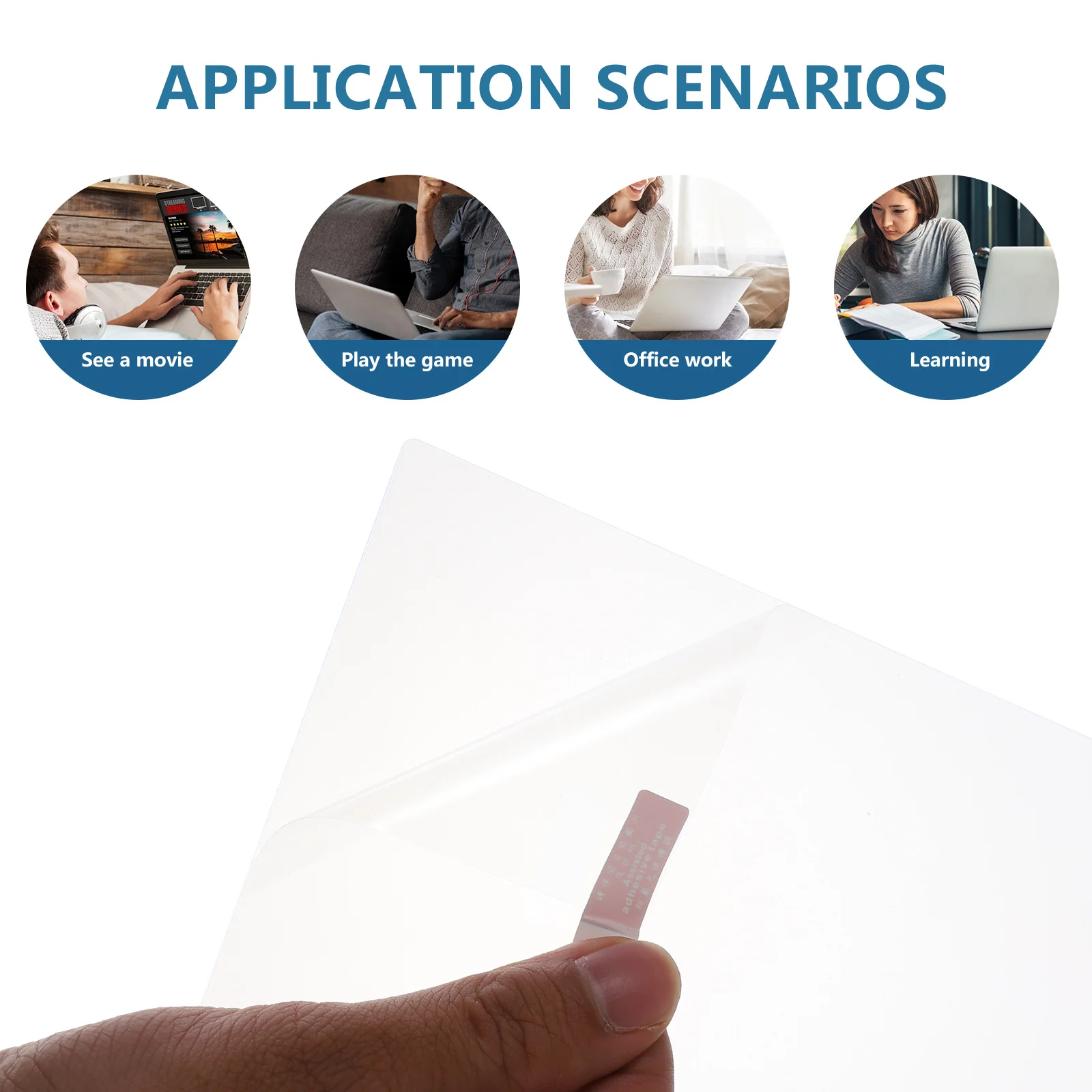 

2Pcs Transparent Pet Protective Film Scratch Proof Screen Protector for Tablet Galaxy Tab S7 T870 Screen Film Tab S7/t870 Cover