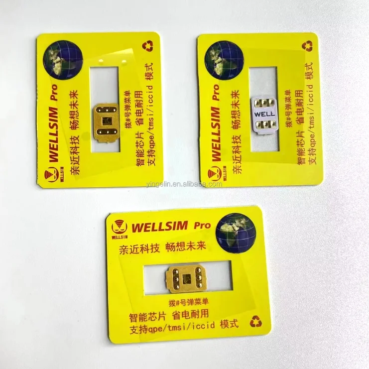 Wellsim Pro 5G mit QPE /TMSI / ICCID-Modus Strom für 16promax 16pro IP15 Pro Max/15PRO/15/14/13/12