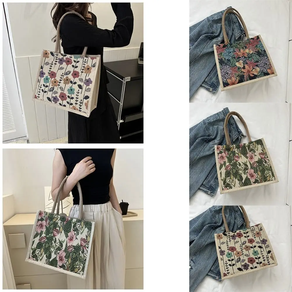 Women's Canvas Shoulder Bag Tote Bag Large Capacity Color Lady Handbag Simple Popular Fashion Crossbody Shoulder Bags