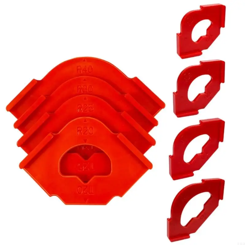 2025 New 4pcs Portable Woodworking Corner Radius Guides for Easy and Precise Edges Work