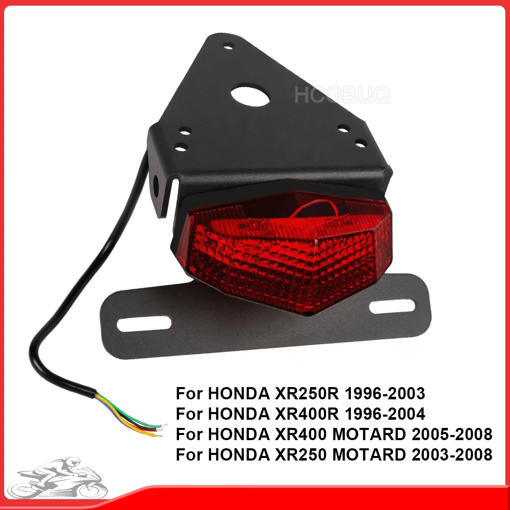 

License Plate Holder LED Tail Light For HONDA XR250R XR400R XR400 XR250 Motard Motorcycle Accessories Tail Tidy Fender Bracket