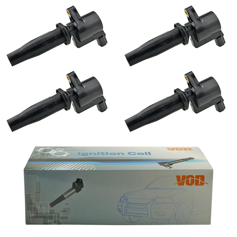 Bobina di accensione 4 pezzi per Volvo C30 S40 S80 V50 V70 per Ford Focus 2 1.8L 2.0L Galaxy 2006-2015 Mondeo Transit 2.3L 4M5G12A366BC