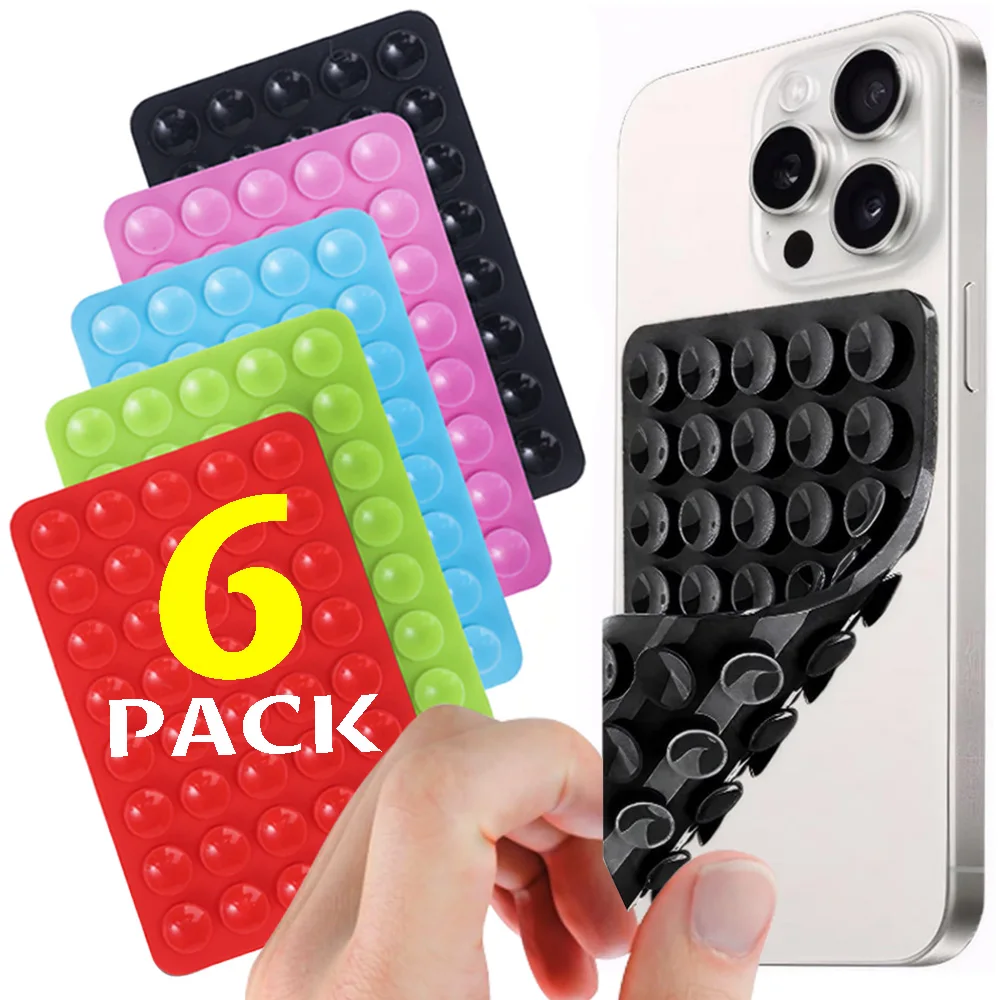 

Мягкий силиконовый чехол для телефона с креплением на присоске, двусторонний прочный держатель без рук, подставка для IPhone/Android, липкая подставка для телефона