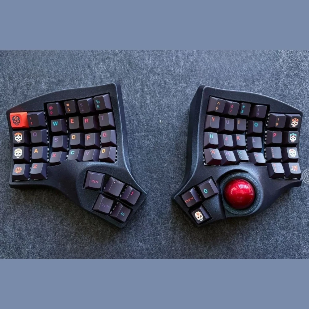 Charybdis MK2 Split Mechical Keyboard Wired Single/dual Mode with Trackball Customize Hot Swap Support QMK ZMK Mechical Keyboard