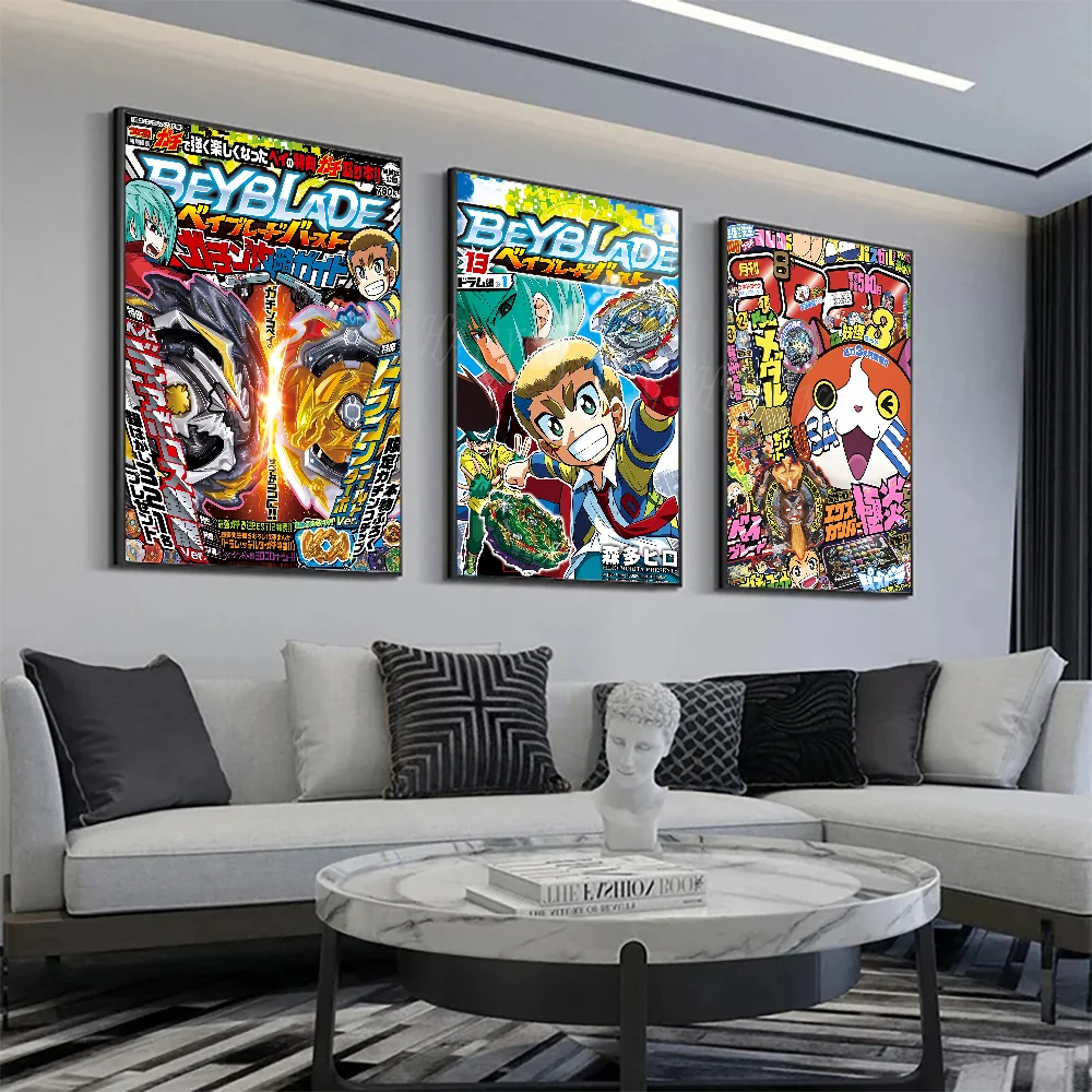 Beyblade Burst Anime Poster Wall Art Home Decor Room Decor Digital Painting Living Room Restaurant Kitchen Art