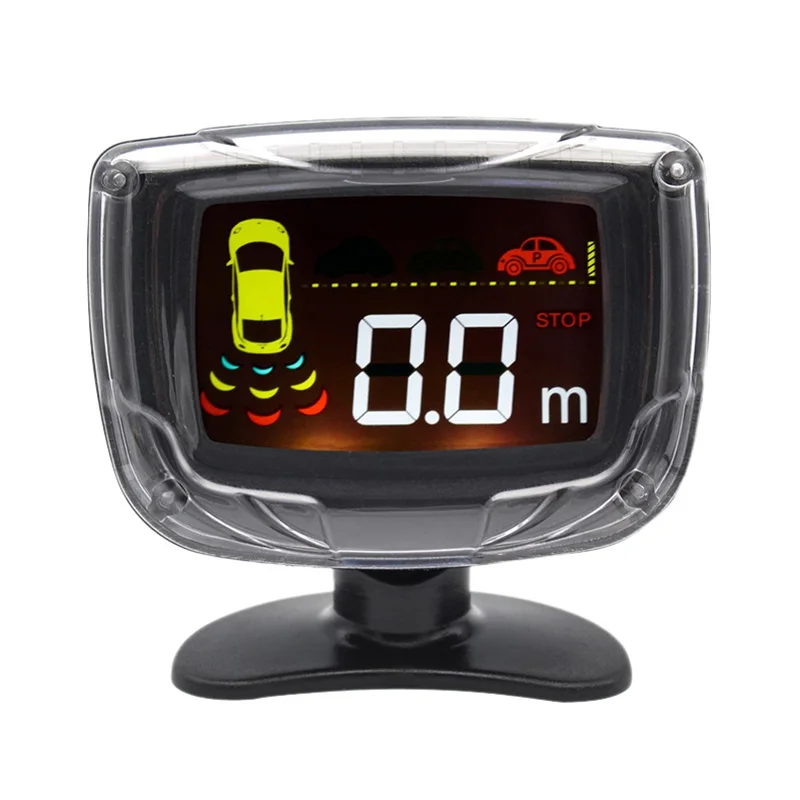 

4 Sensors 22Mm Lcd Backlight Display Car Parking Sensor Reverse Backup Radar Ultrasonic Detector